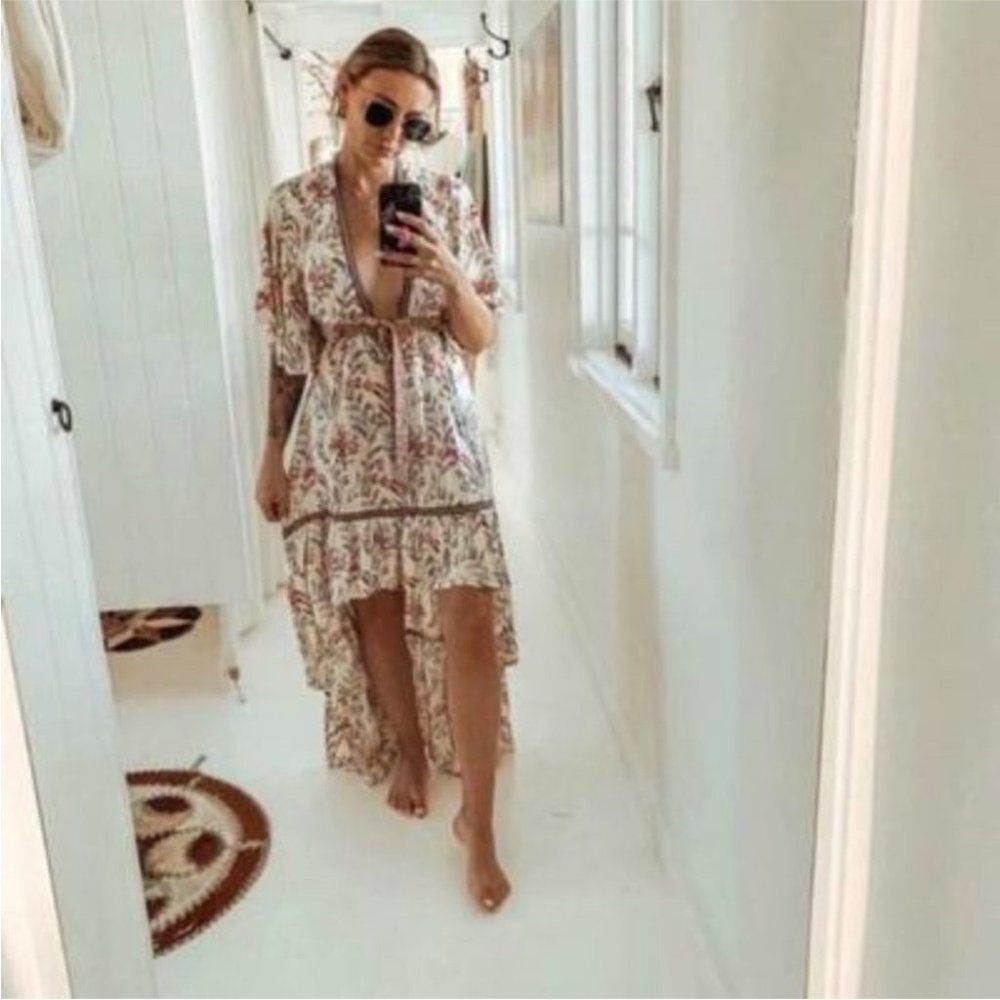 #79 Sale! New Boho Summer Floral Maisie Bambi Beach Dress - Picture 13 of 13